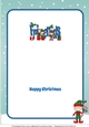 Christmas Elves with presents FRIENDS insert