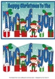 Christmas Elves with presents TWO OF YOU
