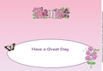 Sweet Pea flowers AMY large dl insert