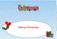 Christmas Tree, Hearts & Presents CHRISTMAS large dl insert