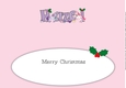 Christmas Unicorns HAZEL large dl insert