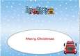 Christmas Trucks ARTHUR large dl insert