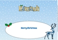 Christmas Reindeers HANNAH large dl insert