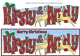 Christmas Reindeers KIRSTY & ANDY large dl