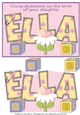 Baby Girl on Flower ELLA A5