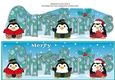 Scottish Christmas Fat Penguins CHRISTMAS large dl