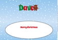 Christmas Highland Cow DAVE large dl insert