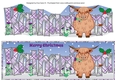 Christmas Highland Cow with thistle KATHARINA large dl