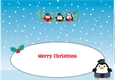 Scottish Christmas Fat Penguins KYLE large dl insert