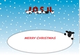 CHRISTMAS Sheep JOSH large dl insert