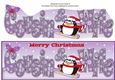 Christmas Fat Penguin Snowboarding COUSIN & WIFE large dl