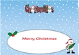 Friendly Snowmen with signs CHRISTMAS large dl insert