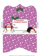 Christmas Fat Penguins skiing Money Wallet 3