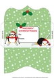 Christmas Fat Penguins skiing Money Wallet 4