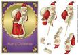 Vintage Santa Decoupage Purple