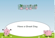 Little Pigs BIRTHDAY large dl insert