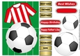 Football Fan in Red & White stripes