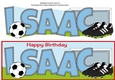 Football Boots & Football in sky blue ISAAC large dl
