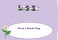 Flowers LESLEY large dl insert