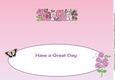 Sweet Pea flowers VEGA large dl insert