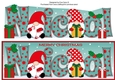 Christmas Gnomes with presents NICOL large dl