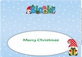 Christmas Gnomes with presents BLAKE large dl insert