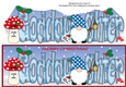 Christmas Gnome with letter to Santa GODDAUGHTER large dl