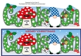 Christmas Gnome with letter to Santa GODSON large dl