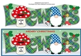 Christmas Gnome with letter to Santa LEWIS large dl