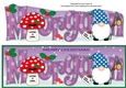 Christmas Gnome with letter to Santa MORGAN large dl