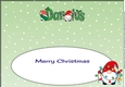 Christmas Gnomes with decorations DARIUS large dl insert