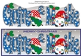 Christmas Gnomes with decorations CLAIRE & MIKE large dl