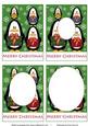 Christmas Penguins Inverted Pyramid Green