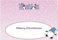 Christmas Gnomes ice skating BELLA large dl insert