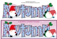Christmas Gnomes ice skating AUTUMN large dl