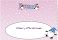 Christmas Gnomes ice skating AUTUMN large dl insert