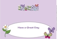 Flowers and Funny Butterflies SANDRA large dl insert