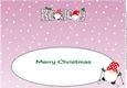 Christmas Gnomes skiing KELLEY large dl insert