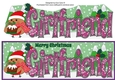Christmas Plump Robin with Christmas Pudding GIRLFRIEND large dl