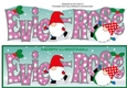 Christmas Gnomes ice skating EVIE-ROSE large dl