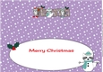 Christmas Rocky the Racoon with Snowracoon NANNA large dl insert