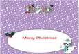 Christmas Rocky the Racoon with Snowracoon NANNIE large dl insert