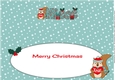 Christmas Sid the Squirrel with Heart NIECE large dl insert
