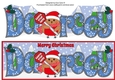 Christmas Plump Robin with Santa Sign DARCEY large dl