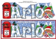 Christmas Plump Robin with letters to Santa ARLO large dl