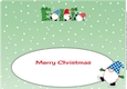 Christmas Gnomes ice skating ELI large dl insert