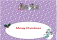 Christmas Rocky the Racoon with Snowracoon KIRSTY & ANDY large dl insert