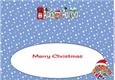 Christmas Plump Robin with letters to Santa ABBI & AARON large dl insert