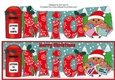Christmas Plump Robin with letters to Santa MIA large dl