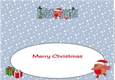 Christmas Plump Robin Skating IYZALENA large dl insert